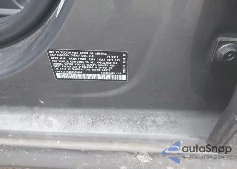 2017 Volkswagen Passat 1.8T S из США, поврежденный, VIN 1VWAT7A36HC016658